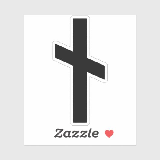 Die Rune Nauthiz (schwarz) Aufkleber (Blatt)