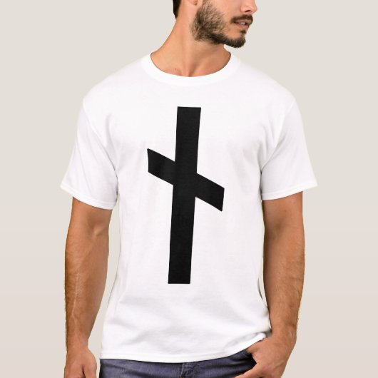 Die Rune Nauthiz (schwarz) T-Shirt (Vorderseite)