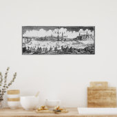 Die russische Armee belagerte Narva 1700 Poster (Küche)