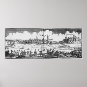 Die russische Armee, die Narva im Jahre 1700 Poster