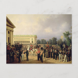 Die russische Garde in Sarskoje Selo Postkarte