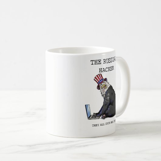 Die russische Hacker-Kaffee-Tasse Kaffeetasse (VorderseiteRechts)