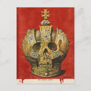 Die russische Krone - Vintage-Cover Postkarte