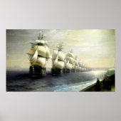 Die russische Schwarzmeerflotte auf Parade, Aivaje Poster (Vorne)