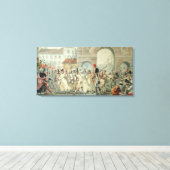 Die russischen Gefangenen paraded auf dem Boulevar Leinwanddruck (Insitu (Holzboden))