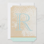 Die Rustic Love Bird Birdcage Hochzeit Einladung (Rückseite)