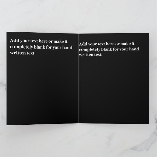 Die Rustikal-Valentine ist ein beliebtes, schwarz- Karte (Innenseite)