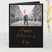 Die Rustikal-Valentine ist ein beliebtes, schwarz- Karte (Gelbe Blume)