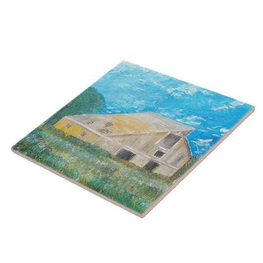 Die rustikale alte Scheune Fliese (Seite)