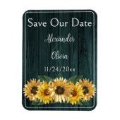 Die rustikale Aquamarine Sonnenblume speichert das Magnet (Vertikal)