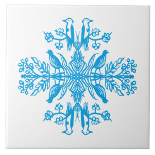 Die rustikale blaue Natur. Fliese