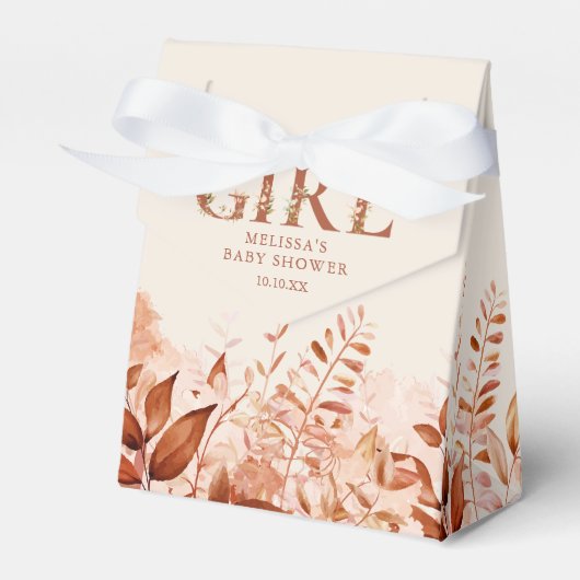 Die rustikale Blütendusche Geschenkschachtel (Vorderseite)