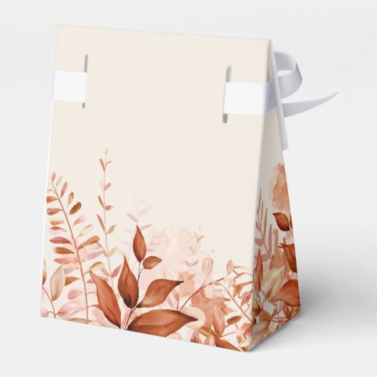 Die rustikale Blütendusche Geschenkschachtel (Rückseite)