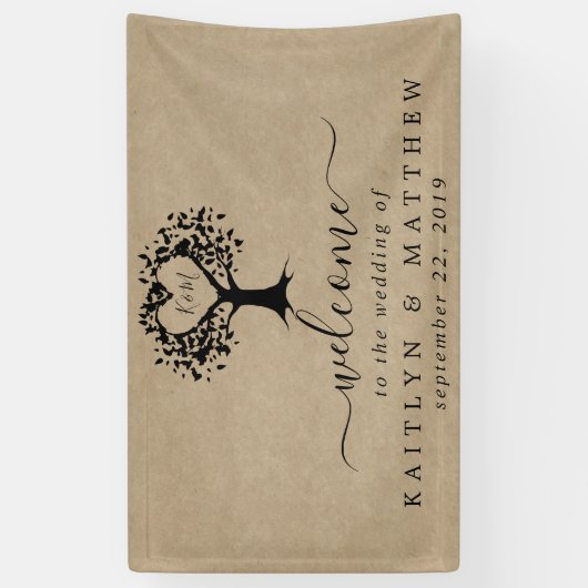 Die rustikale Herzenssammlung Banner (Vertikal)