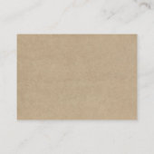 Die rustikale Herzenssammlung Begleitkarte (Rückseite)