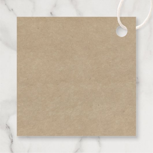 Die rustikale Herzenssammlung Geschenkanhänger (Rückseite)