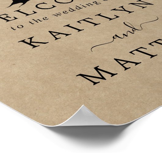 Die rustikale Herzenssammlung Poster (Ecke)