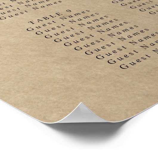 Die rustikale Herzenssammlung Poster (Ecke)