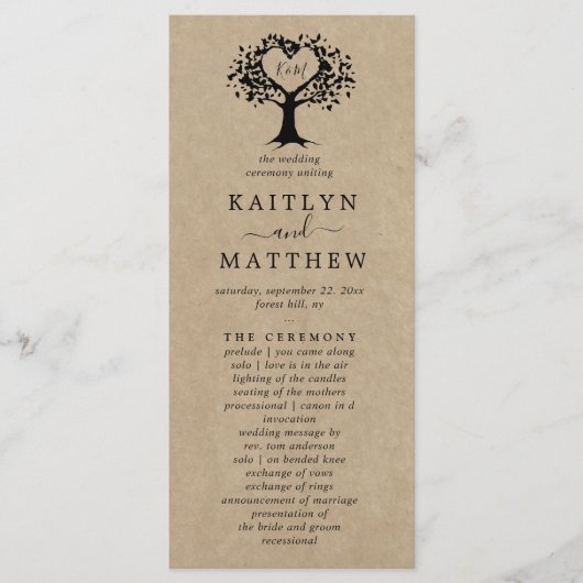 Die rustikale Herzenssammlung Programm (Vorderseite)