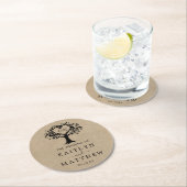 Die rustikale Herzenssammlung Runder Pappuntersetzer (Vor Ort)