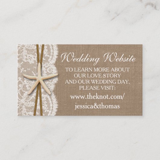 Die rustikale Hochzeitskollektion am Strand von St Begleitkarte (Vorderseite)