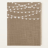 Die rustikale Hochzeitskollektion der Burlap-Licht Planer (Rückseite)