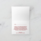 Die rustikale Hochzeitskollektion der Sonnenblumen Dankeskarte (Innenseite)