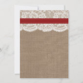 Die rustikale Hochzeitskollektion der Sonnenblumen Einladung (Rückseite)