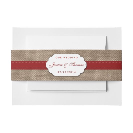 Die rustikale Hochzeitskollektion der Sonnenblumen Einladungsbanderole (Vorderseite Beispiel)