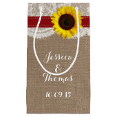 Die rustikale Hochzeitskollektion der Sonnenblumen Kleine Geschenktüte (Vorderseite)