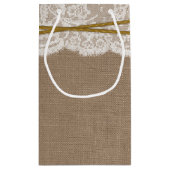 Die rustikale Hochzeitskollektion der Sonnenblumen Kleine Geschenktüte (Rückseite)