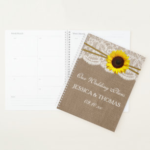 Die rustikale Hochzeitskollektion der Sonnenblumen Planer