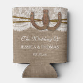 Die rustikale Hochzeitskollektion Dosenkühler (Rückseite)