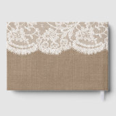 Die rustikale Hochzeitskollektion für Sonnenblumen Gästebuch (Rückseite)