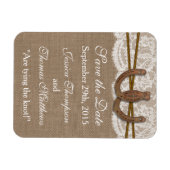 Die rustikale Hochzeitskollektion Magnet (Horizontal)