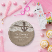 Die rustikale Hochzeitskollektion mit dem Anker Pappteller (Party)