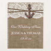 Die rustikale Hochzeitskollektion mit dem Anker Planer (Vorderseite)