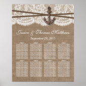 Die rustikale Hochzeitskollektion mit dem Anker Poster (Vorne)