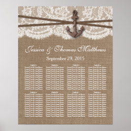 Die rustikale Hochzeitskollektion mit dem Anker Poster