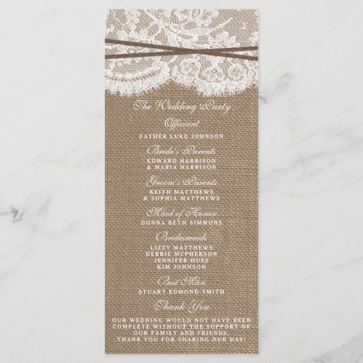 Die rustikale Hochzeitskollektion mit dem Anker Programm (Rückseite)