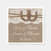 Die rustikale Hochzeitskollektion Serviette (Vorderseite)