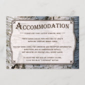 Die rustikale Hochzeitskollektion Silberbaum Begleitkarte (Vorderseite)