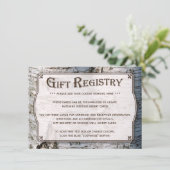 Die rustikale Hochzeitskollektion Silberbaum Begleitkarte (Stehend Vorderseite)