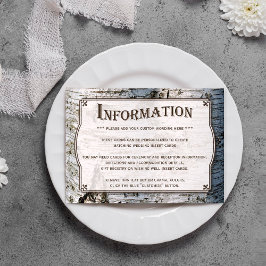 Die rustikale Hochzeitskollektion Silberbaum Begleitkarte