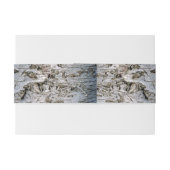 Die rustikale Hochzeitskollektion Silberbaum Einladungsbanderole (Rückseitenbeispiel)