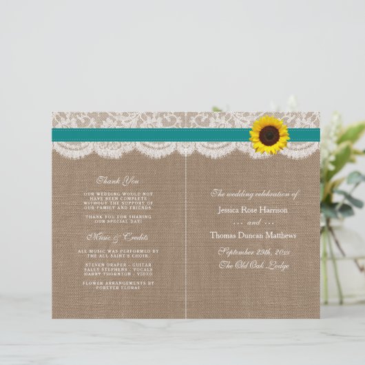 Die rustikale Hochzeitssammlung für Sonnenblumen - (Stehend Vorderseite)