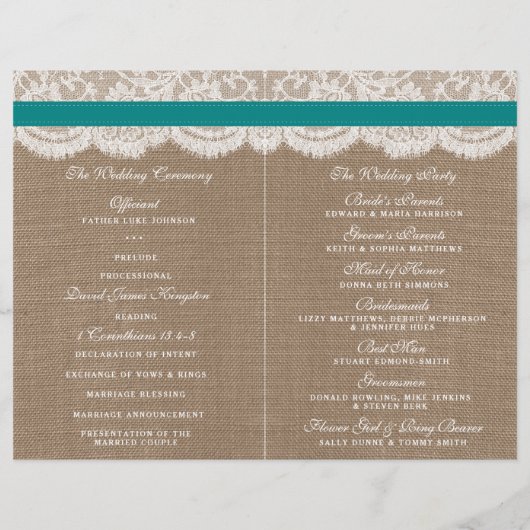 Die rustikale Hochzeitssammlung für Sonnenblumen - (Rückseite)