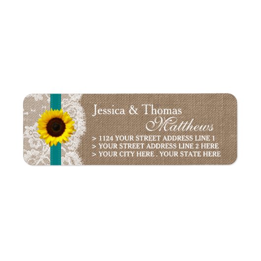 Die rustikale Hochzeitssammlung für Sonnenblumen - (Vorne)