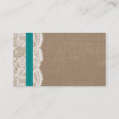 Die rustikale Hochzeitssammlung für Sonnenblumen - Begleitkarte (Rückseite)