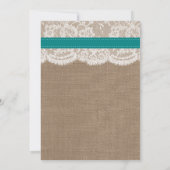 Die rustikale Hochzeitssammlung für Sonnenblumen - Einladung (Rückseite)